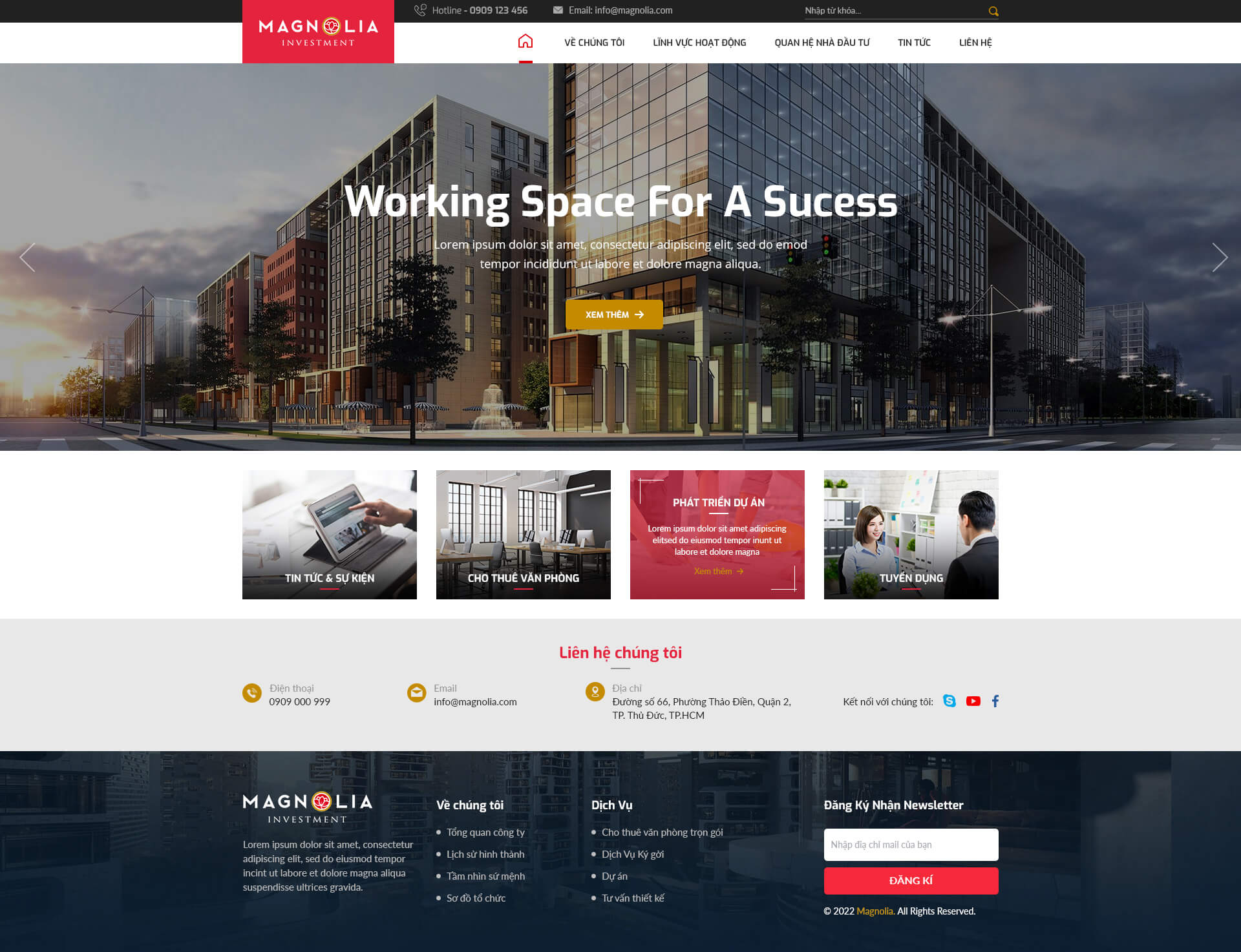FoxwebsitePro Dự án Magnolia